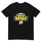 black France Battle Royale t-shirt front, dark humor graphic tee